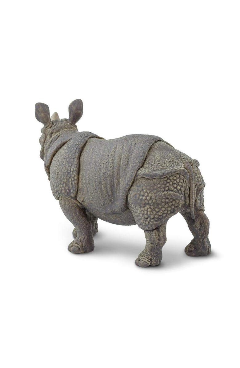 Safari Ltd. Indian Rhino Kids Toy Figure, Alternate, color, NO COLOR