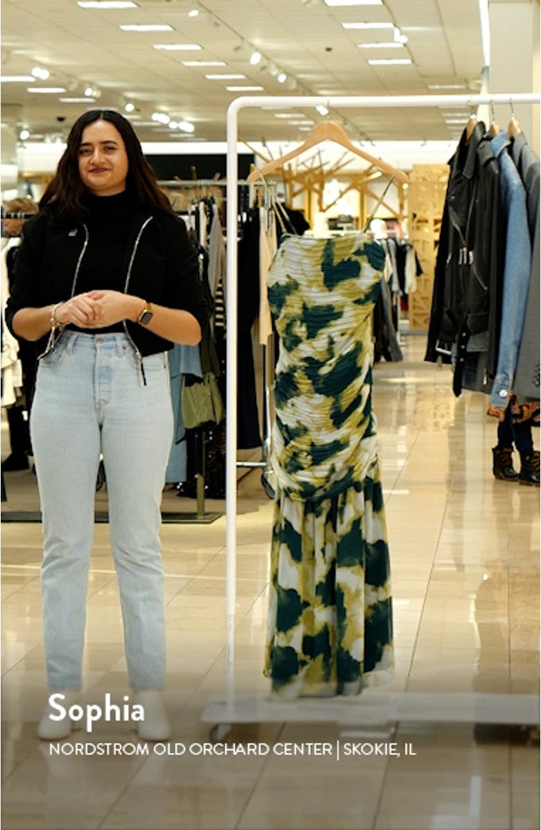 Removable Strap Ruched Dress, sales video thumbnail