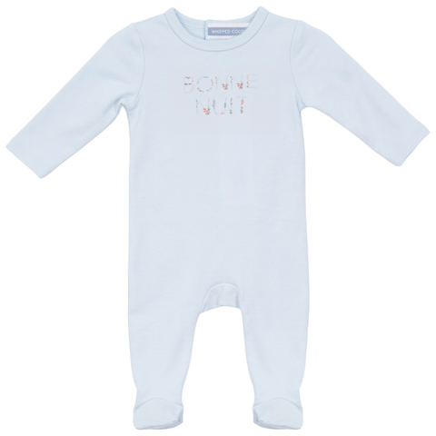 Boy Bonne Nuit Cotton Spandex Snap Back Romper
