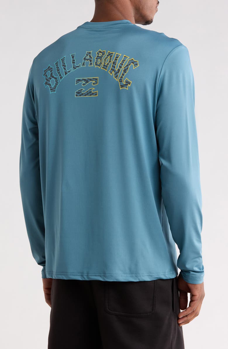 Billabong Arch Wave Long Sleeve T-Shirt, Alternate, color, Aegean Blue