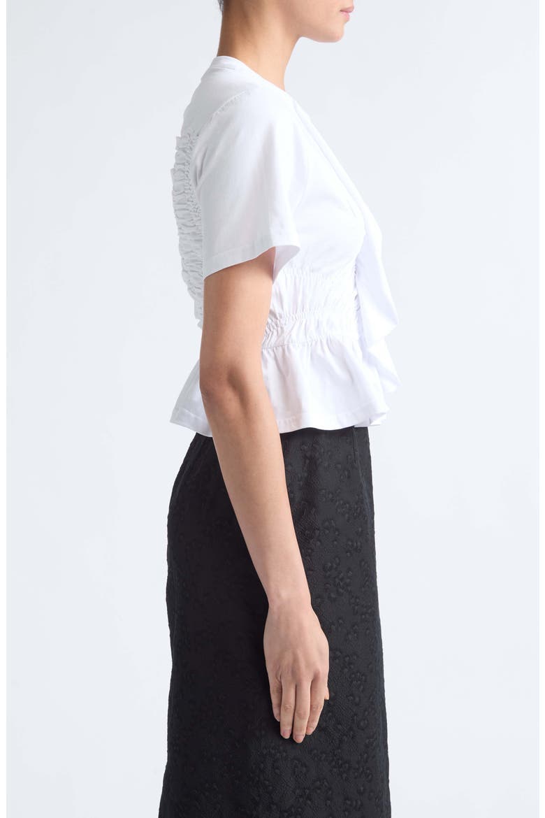 Ace Ruched T-Shirt, Alternate, color, WHITE