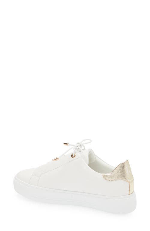 Regarde Le Ciel Nathaly Platform Sneaker In White/plati 7549