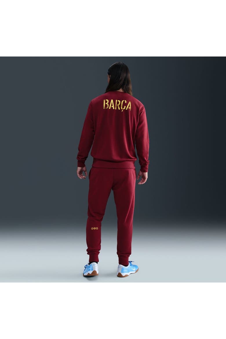 Men's Nike Red Barcelona Special Edition Club Fleece Sweatshirt, Alternate, color, Red
