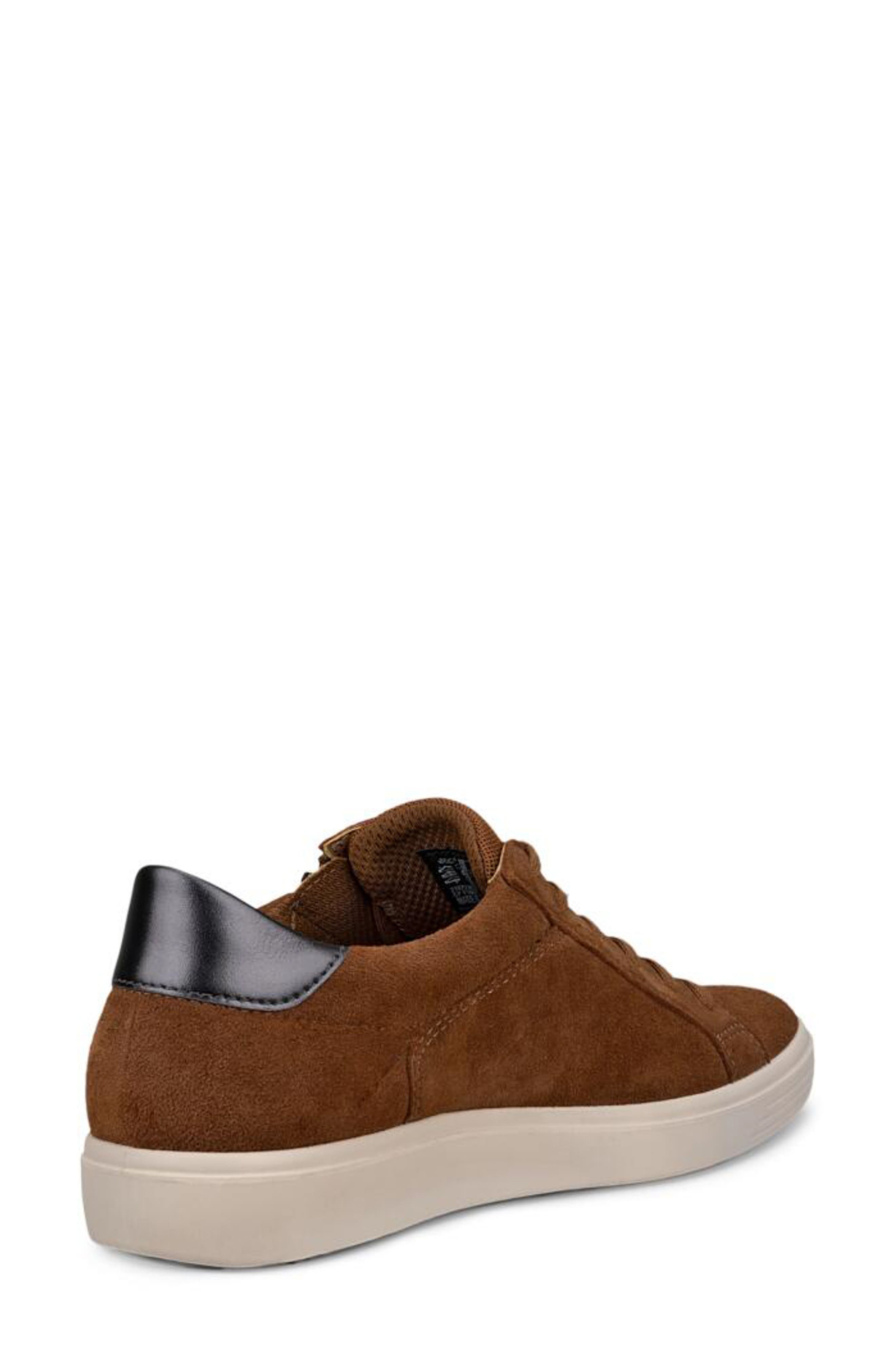 ECCO Classic Zip Sneaker, Alternate, color, Camel/ Pure Silver