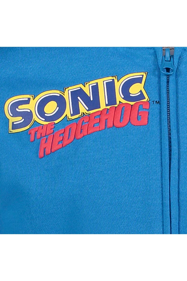 Sonic the Hedgehog Cosplay Zip-Up Hoodie, Alternate, color, Blue Sonic