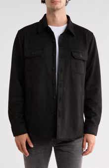 Faux Suede Shirt Jacket