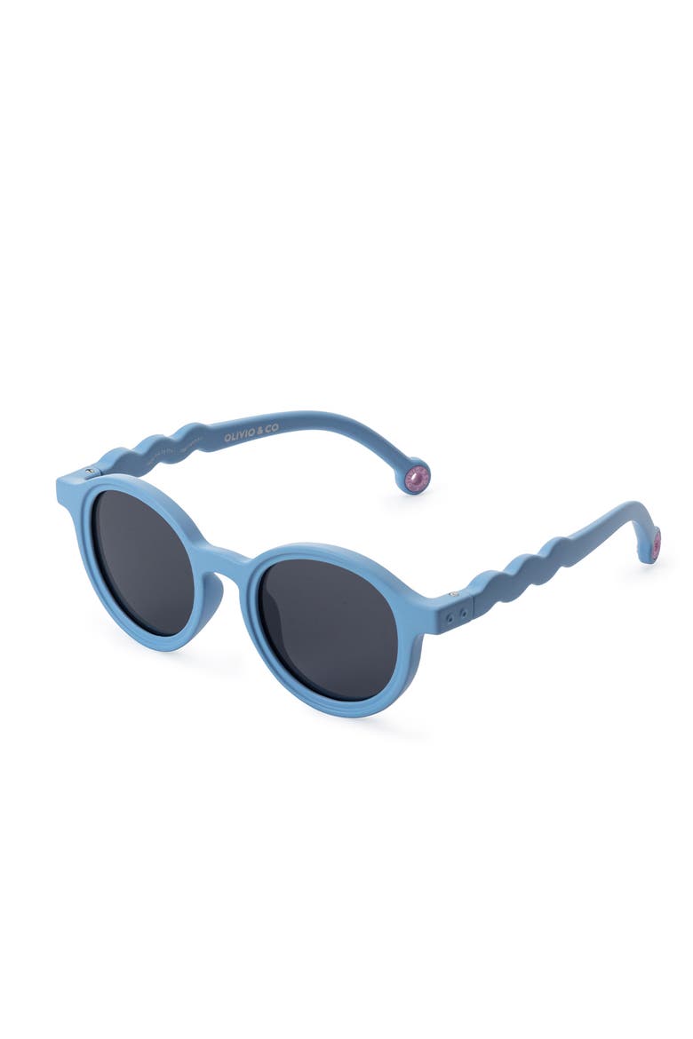 Infant Oval Sunglasses, Main, color, Reef Blue