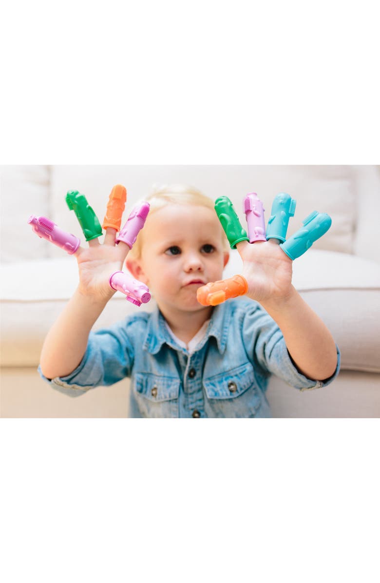 BRUSHIES Book & Finger Puppet Toothbrush, Alternate, color, Blue