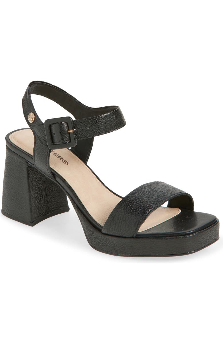 Bottero Britnet Ankle Strap Platform Sandal, Main, color, Preto