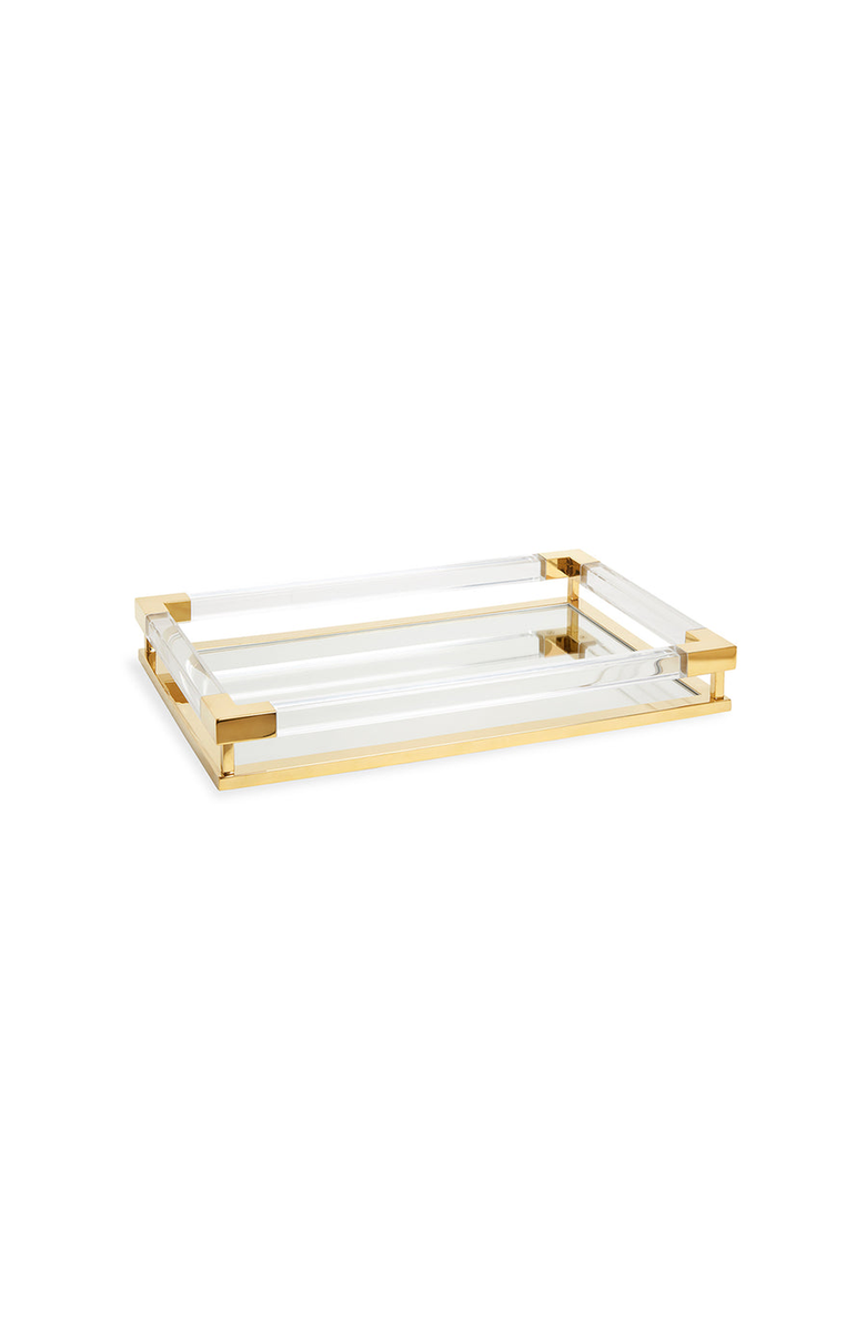 Jonathan Adler Jacques Tray, Main, color, Clear / Brass