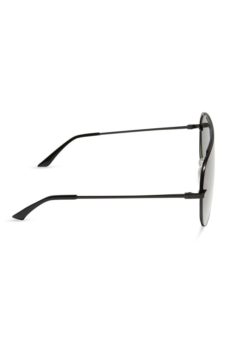Imani 139mm Gradient Shield Sunglasses, Alternate, color, BLACK / GREY