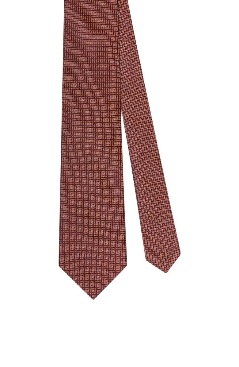 Robert Talbott Robert Micro Neat Necktie, Main, color, Orange