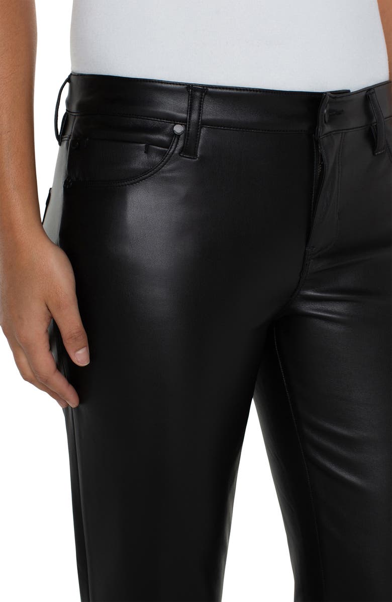 Liverpool Los Angeles Kennedy Ankle Straight Leg Faux Leather Pants, Alternate, color,