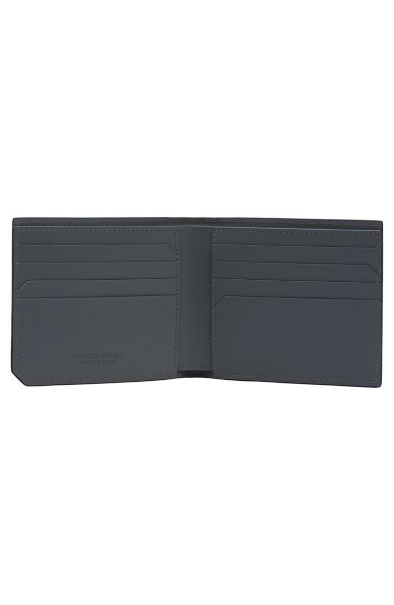 Bottega Veneta Intrecciato Piccolo Leather Bifold Wallet, Alternate, color, 1263 Black/ Thunder-Silver