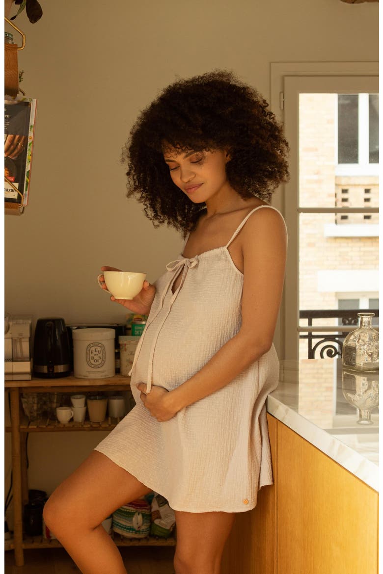 Maternity and Nightdress Trousseau, Alternate, color, BEIGE
