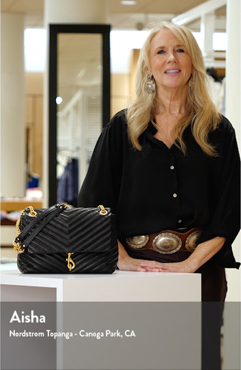 Edie Quilted Leather Shoulder Bag, sales video thumbnail