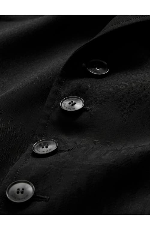 John Varvatos Gerry Textured Slim Fit Jacket In Black