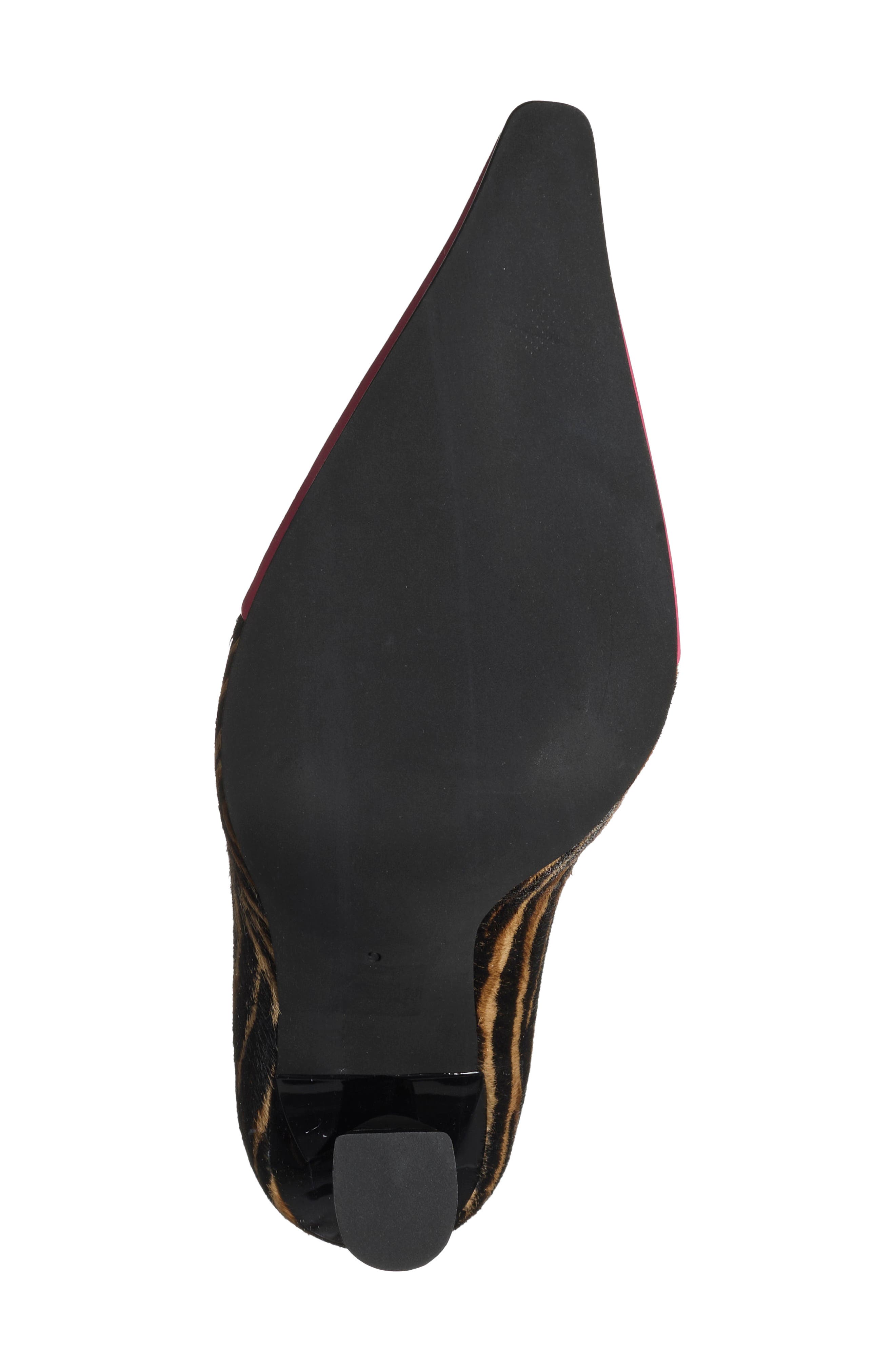 Arturo Pointed Toe Pump, Alternate, color, BROWN STRIPE PINK PATENT