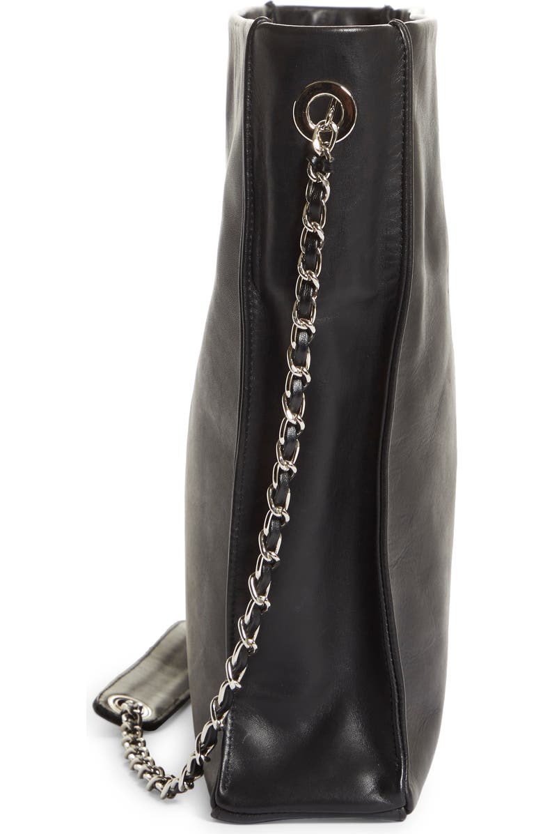 HFD Logo Embossed Leather Clutch Bag, Alternate, color,