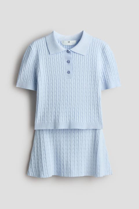 2-piece Cable-knit Set