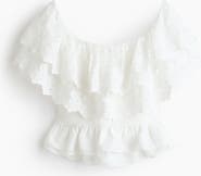 H&M Flounced Off-the-shoulder Top