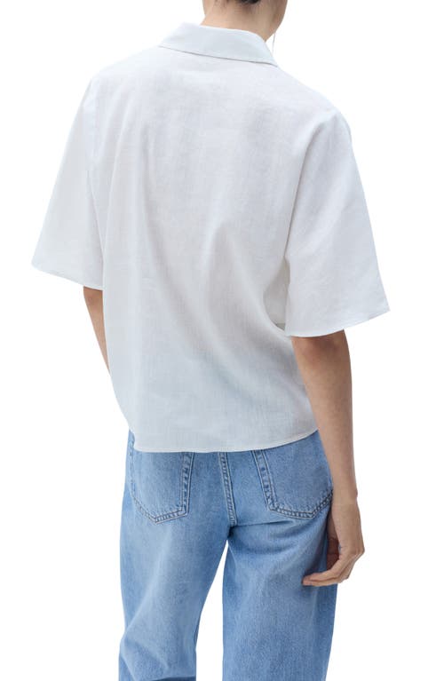 Mango Pai Linen & Cotton Button-up Shirt