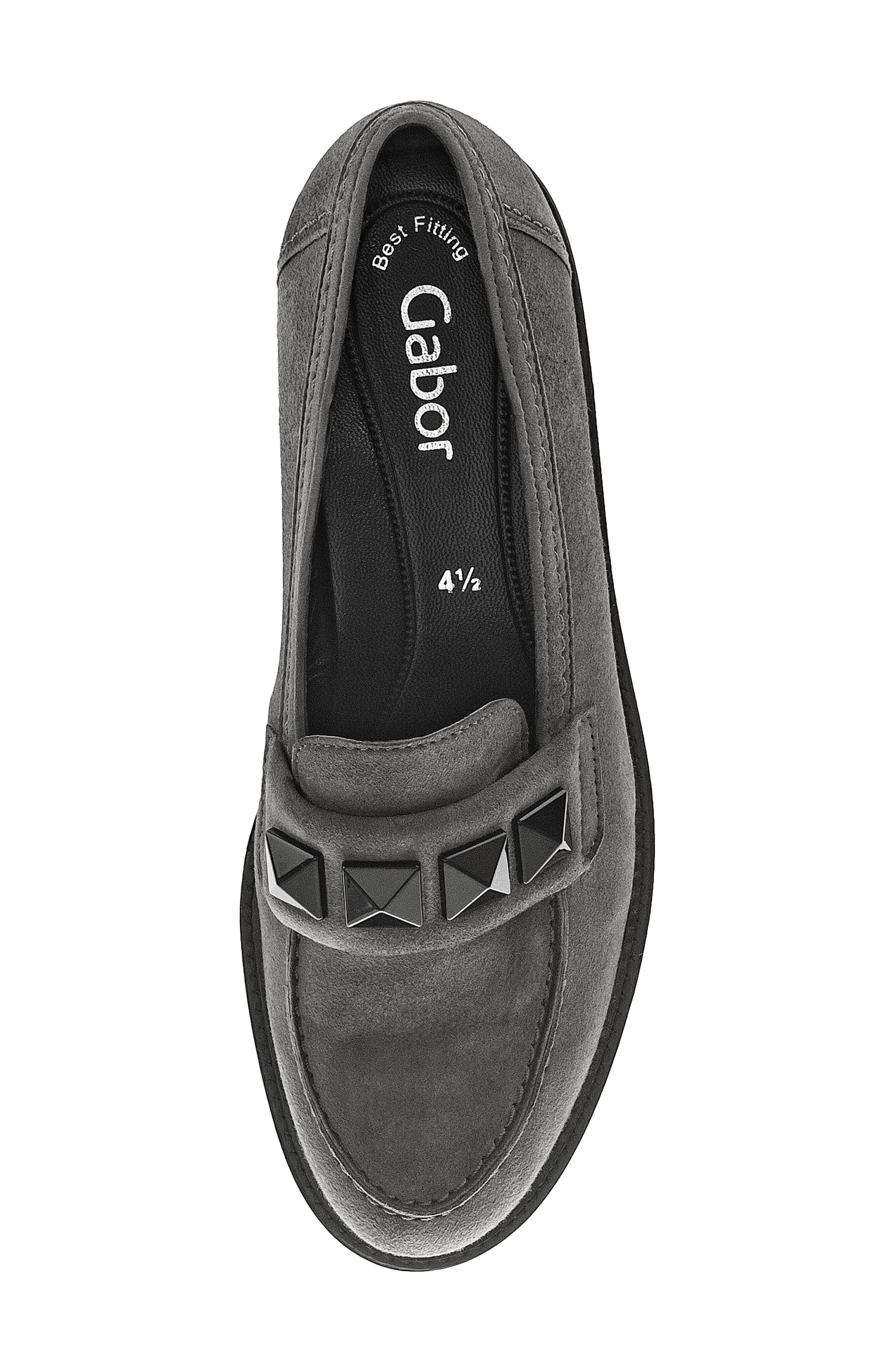 Gabor Studded Loafer, Alternate, color, Soil