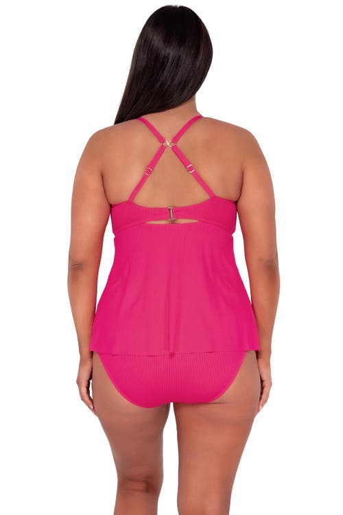 Sunsets Escape Tori Tankini In Begonia Sandbar Rib