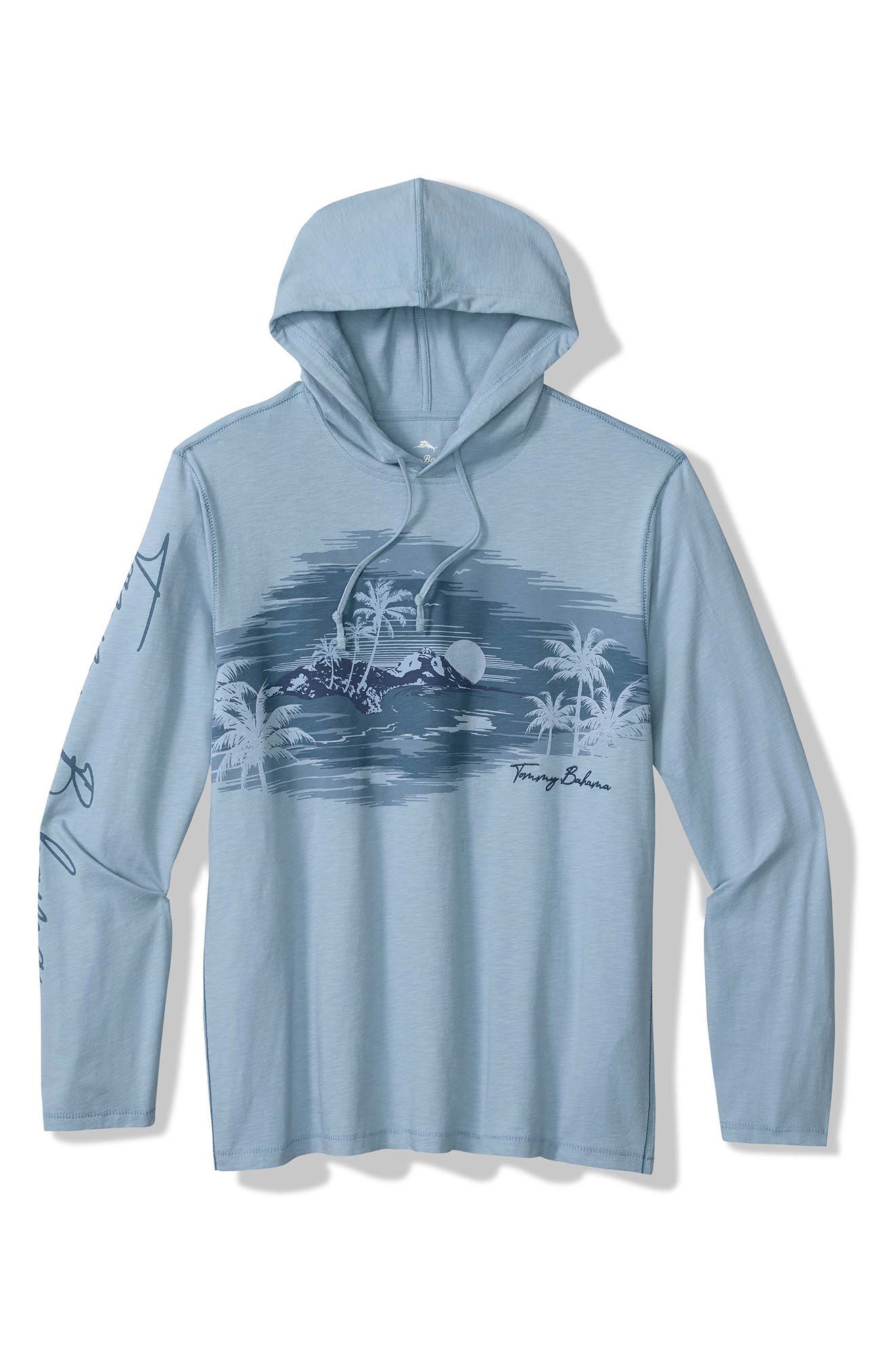 Tommy Bahama Azul Haze Lux Hoodie in Silvery Blue 