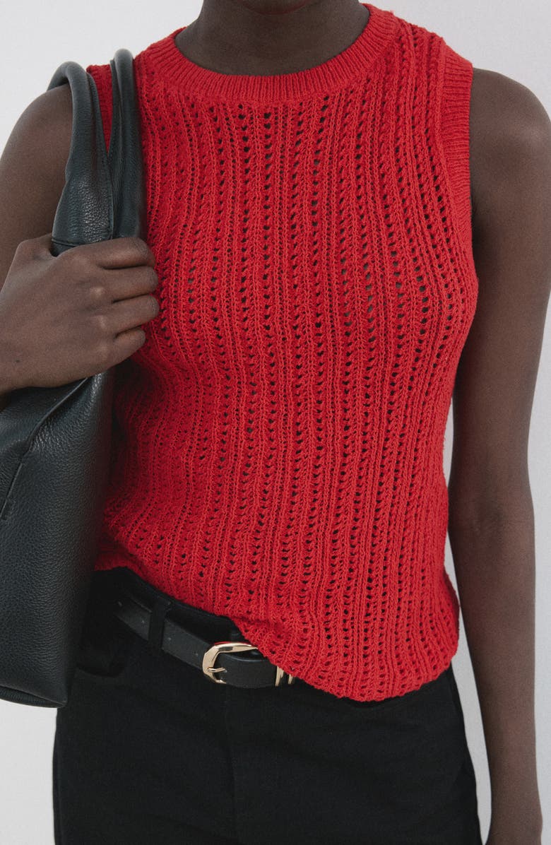 MANGO Sito Top, Alternate, color, Red