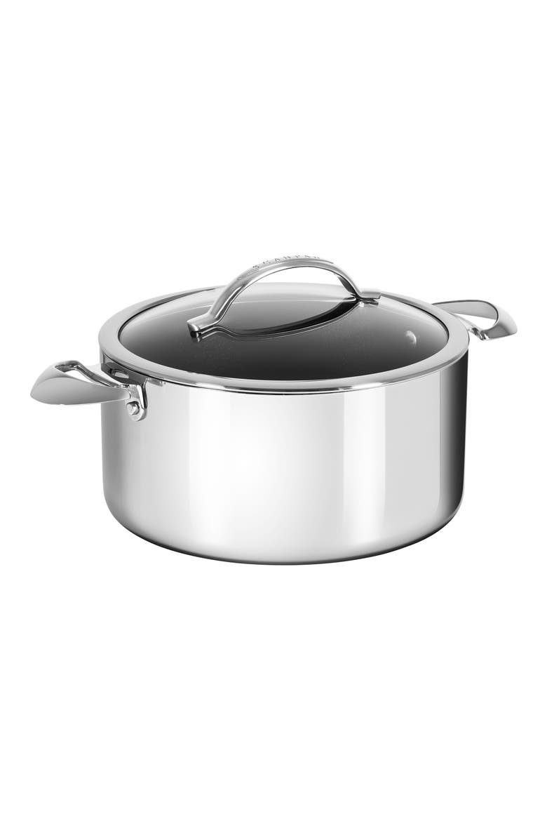 HaptIQ 7.5-Quart Stainless Steel Dutch Oven, Main, color, SILVER