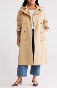 Caslon® Cotton Trench Coat