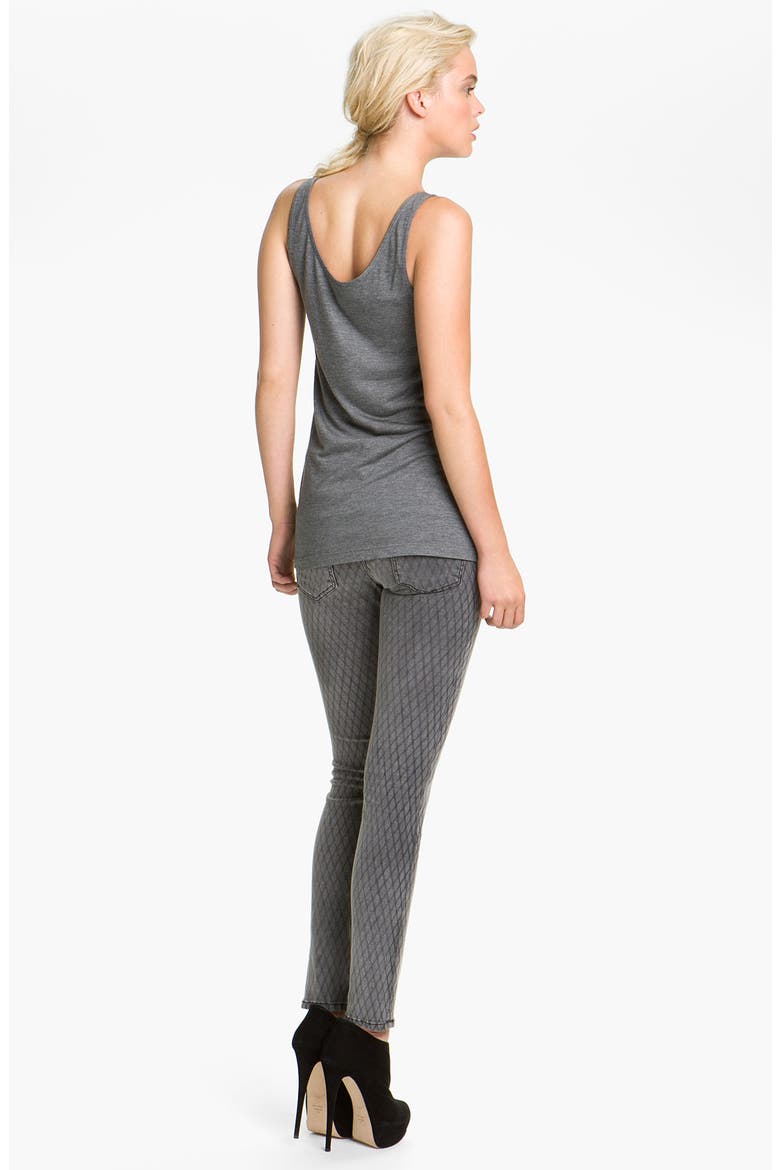 Print Stretch Skinny Jeans, Alternate, color, FISHNET