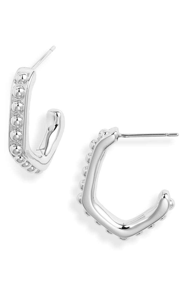 Kendra Scott Lonnie Beaded Huggie Hoop Earrings, Main, color,