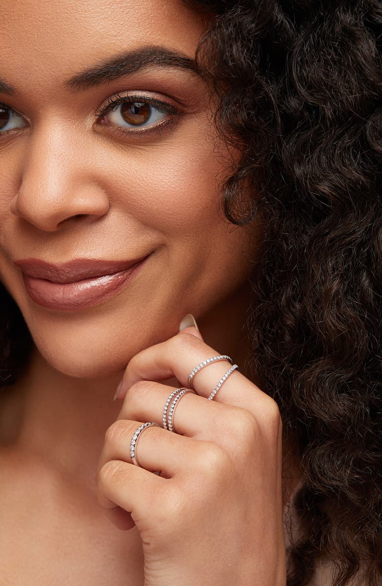 Bony Levy Diamond Statement Stack Ring, Alternate, color, 18K White Gold