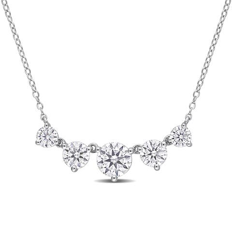 Moissanite 5-Stones Necklace