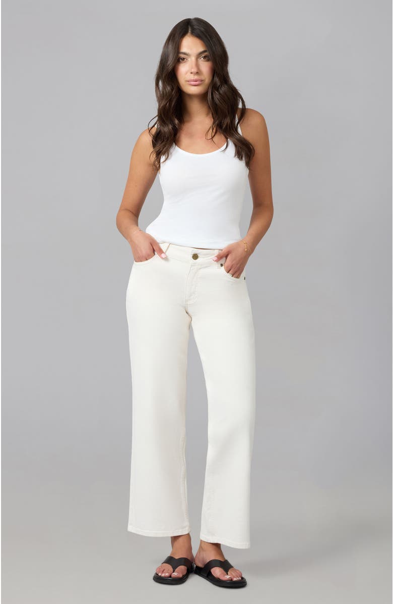 Lola Denim Miro Mid Rise Comfort Straight Jeans, Alternate, color, Raw