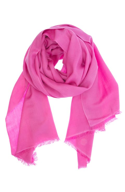 Cashmere Silk Eyelash Fringe Scarf