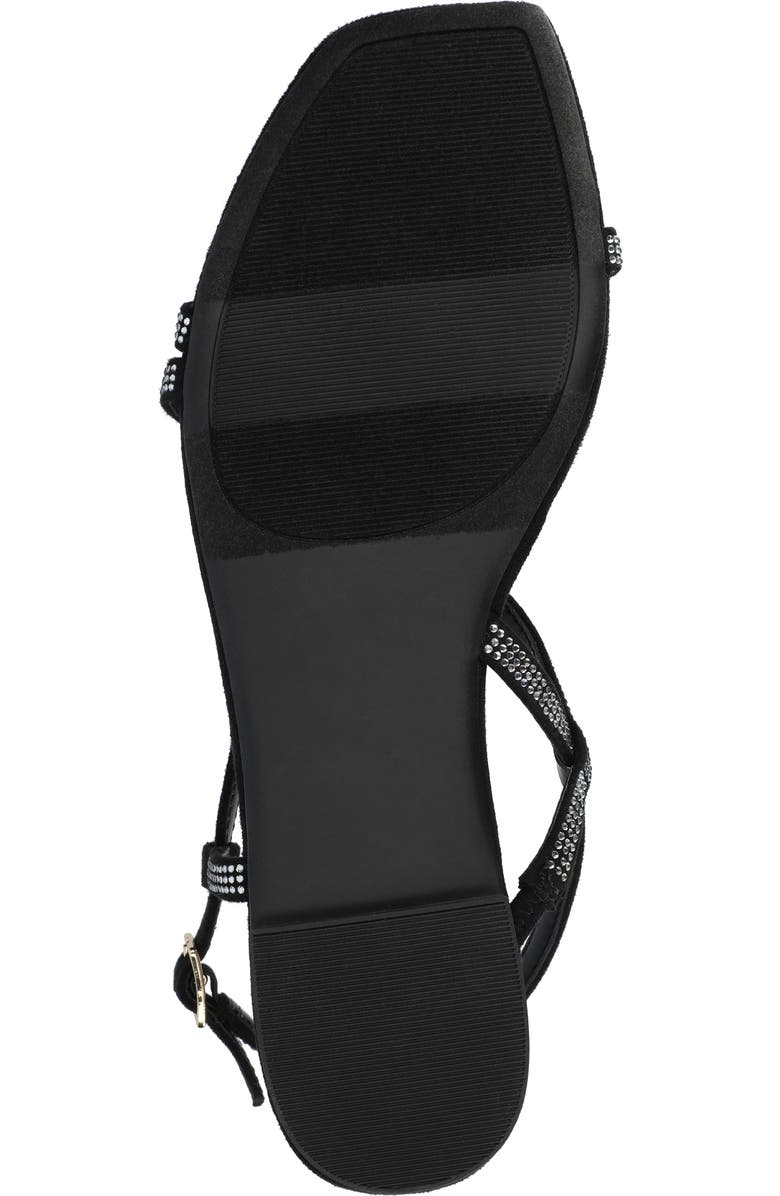 Journee Collection Francis Slingback Sandal, Alternate, color, Black