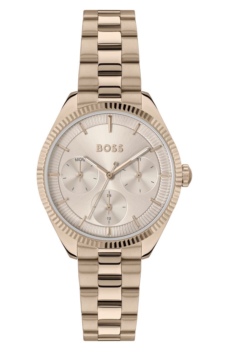 BOSS Sage Sport Bracelet Watch, 34mm, Main, color, Gold
