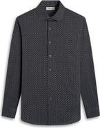 Bugatchi James OoohCotton® Geo Print Button-Up Shirt