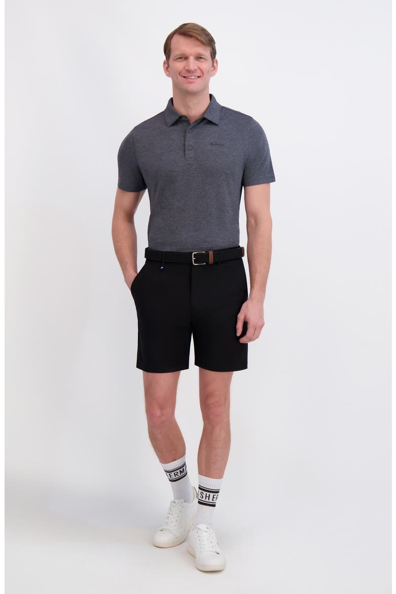 Terry Tech Jersey Golf Polo, Alternate, color, CHARCOAL