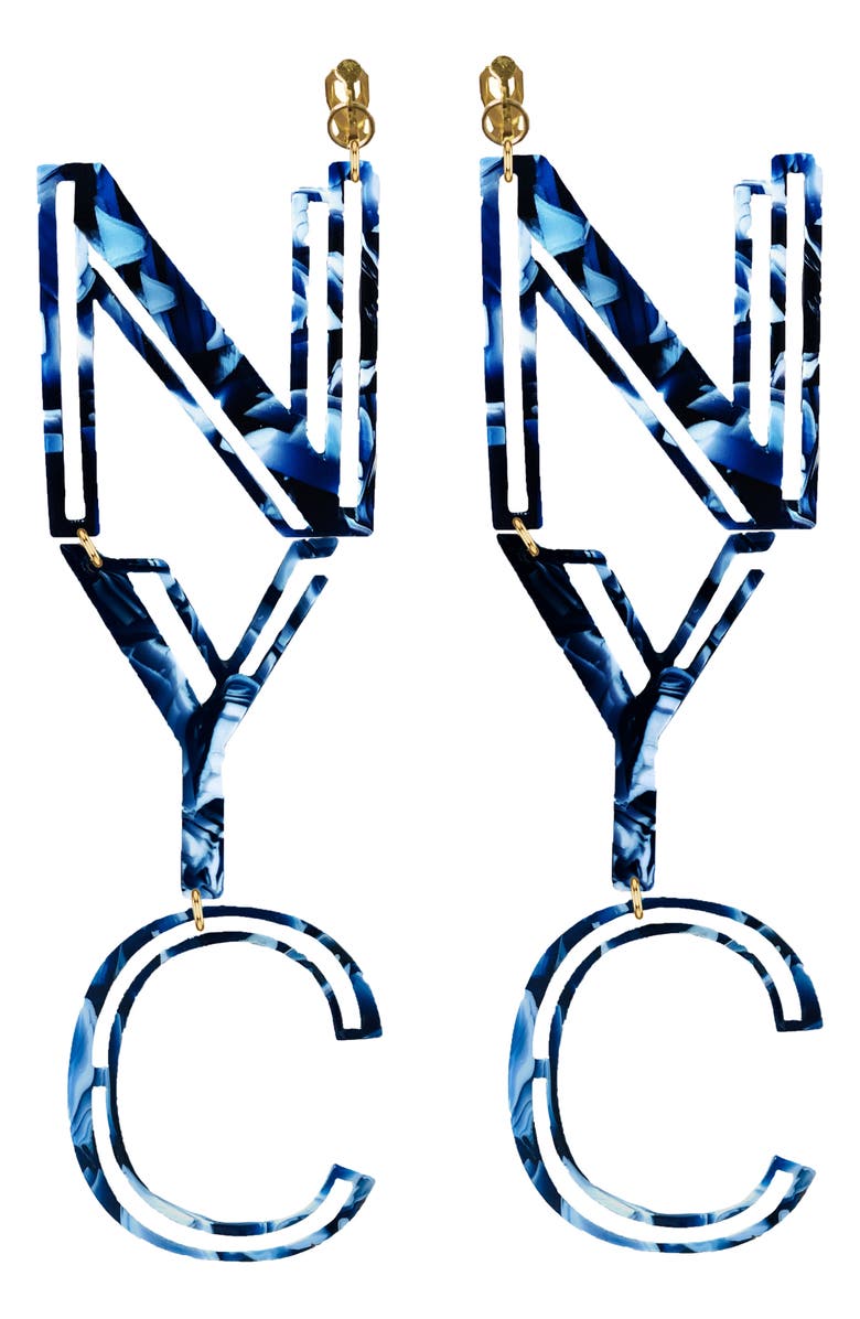 Statement by Nadia NYC Clip-On Earrings, Main, color,