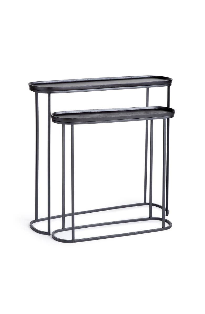 Napa Home & Garden Ziva Console Tables Set of 2, Main, color, Black