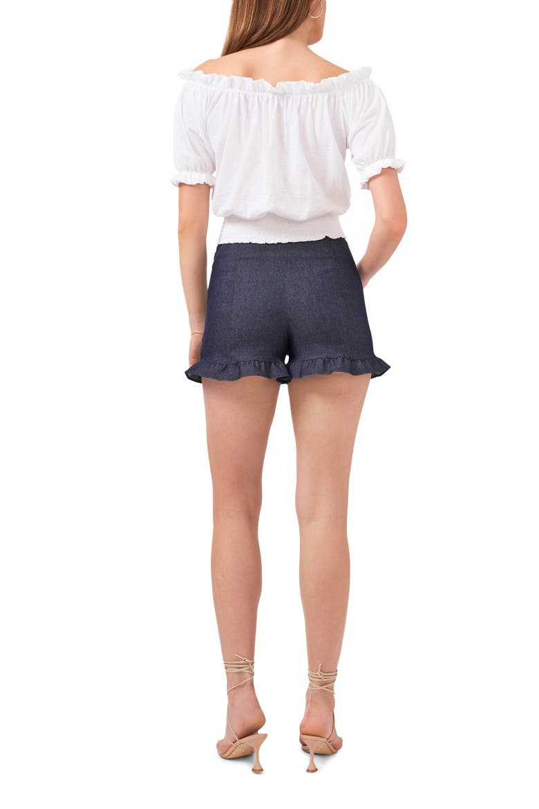 Ruffle Shorts, Alternate, color, INDIGO