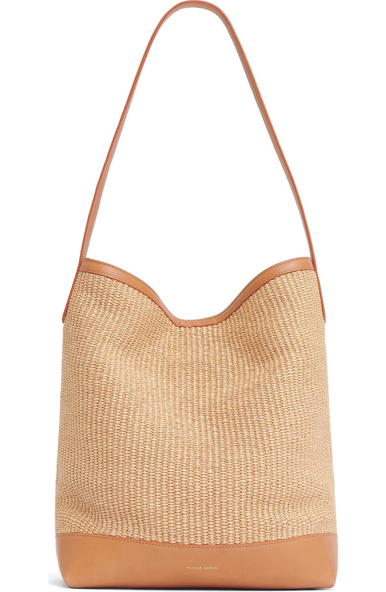 Mansur Gavriel Everyday Cabas Raffia Hobo Bag, Main, color,