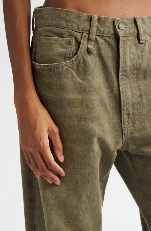 R13 R13 DISTRESSED X-BOYFRIEND ANKLE JEANS