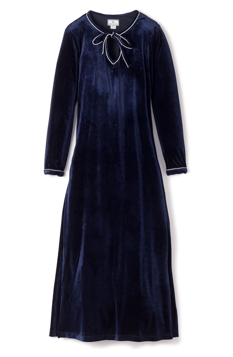Petite Plume Harlow Velour Nightgown, Alternate, color,