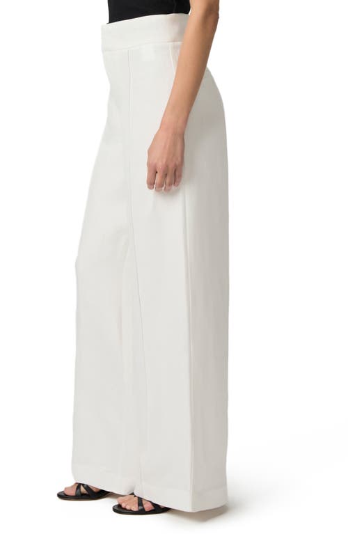 Paige Greyson Linen Blend High-rise Wide-leg Pants
