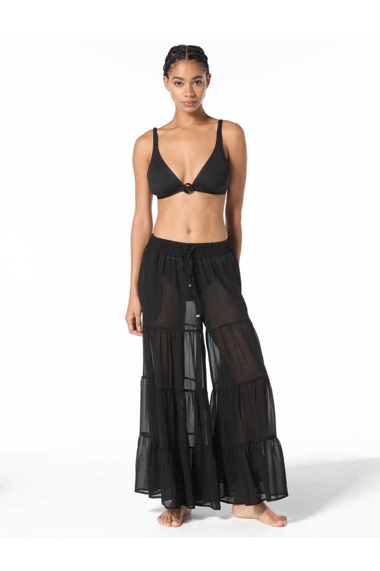 Solids Cover Up Pant Swim, Main, color, Black
